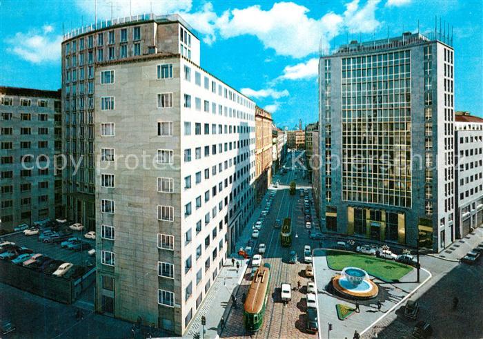 Milano Philipp Turati Strasse und Montecatini Hauptplatz