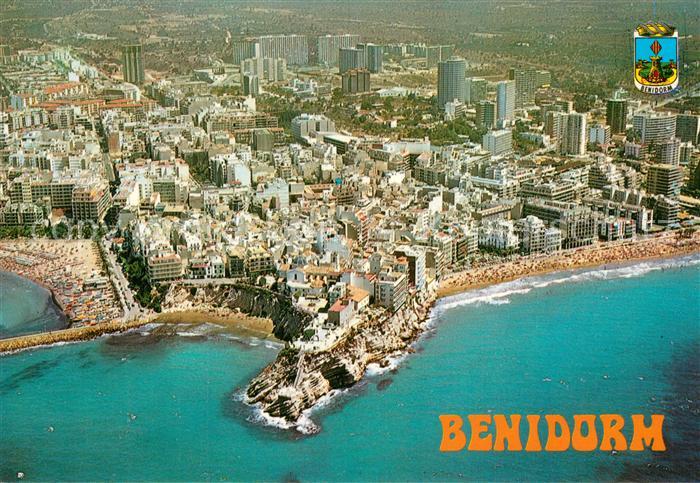 Benidorm Fliegeraufnahme