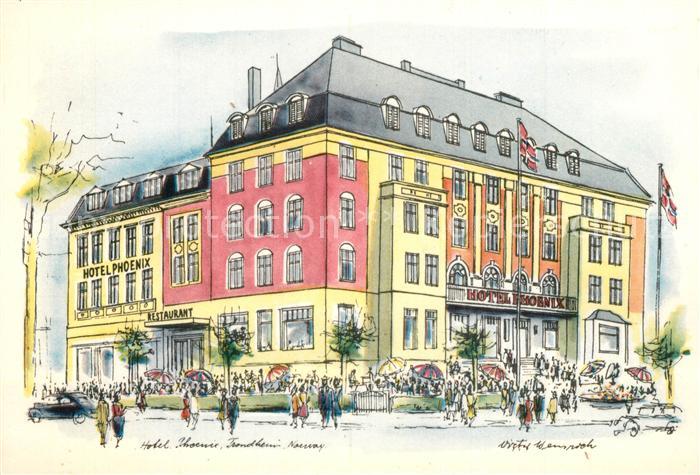 Trondheim Hotel Phoenix Kuenstlerkarte