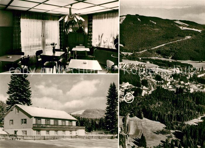 Titisee Pension Haus Ria Feldberggebiet Schwarzwald Fliegeraufnahme