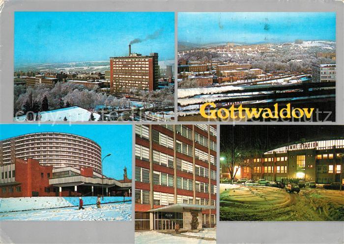 Gottwaldov Tschechien Teilansichten Gebaeude Fabrik