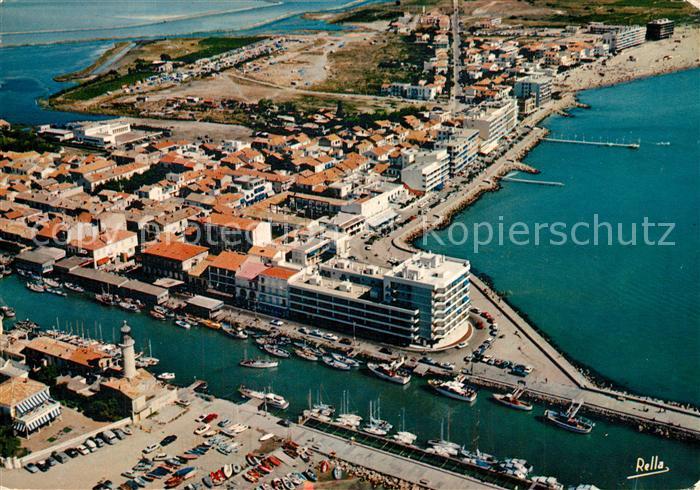Le Grau-du-Roi Gard Chenal Maritime et front de mer vue aérienne