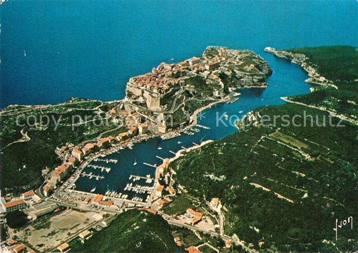 Bonifacio Corse du Sud Port de Plaisance et le Goulet vue aérienne