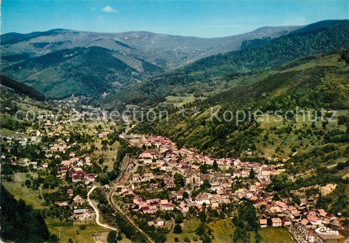 Lautenbach Haut Rhin Elsass et au fond Linthal vue aérienne