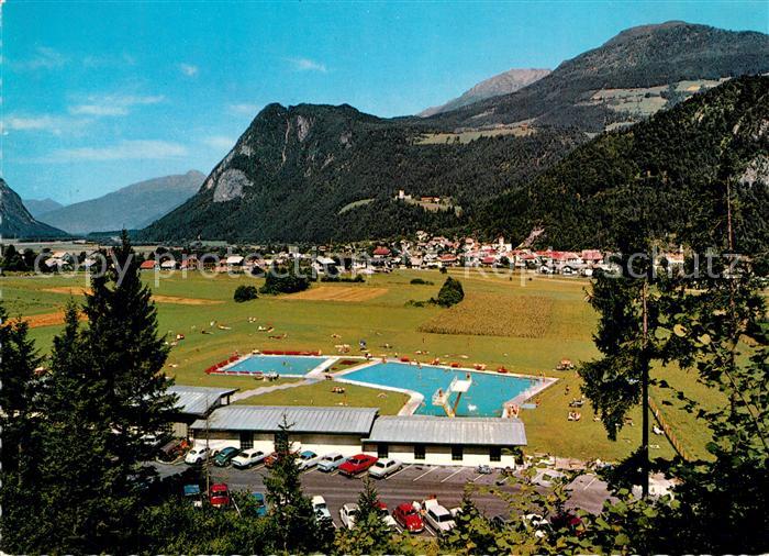 Oberdrauburg Kaernten Panorama Freibad Drautal Alpen