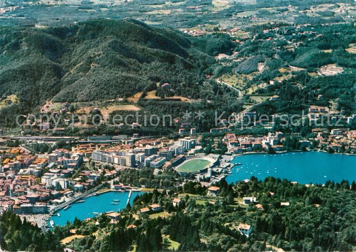 Como Lago di Como Panorama Fliegeraufnahme