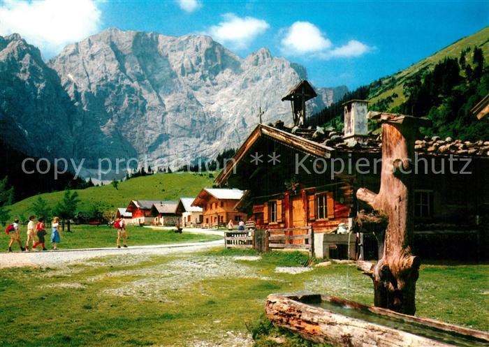 Eng Alm am Grossen Ahornboden Karwendelgebirge Grubenkarspitze Huber Karte Nr 61