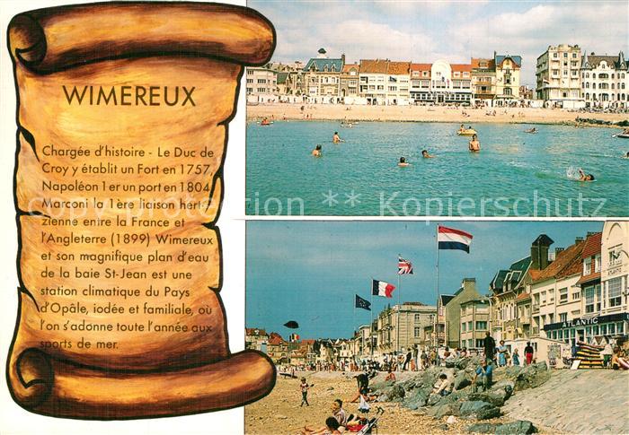 Wimereux La plage Hotels Histoire