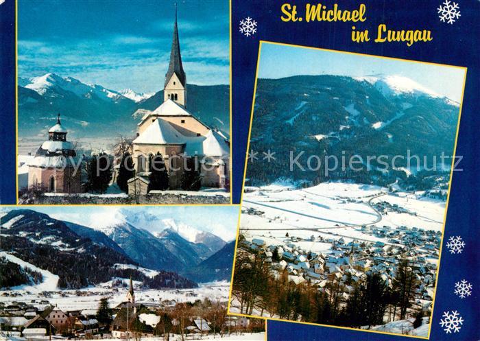 St Michael Lungau Teilansichten Luftkurort Kirche Alpenpanorama Winterlandschaft