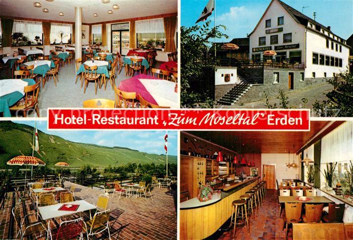Erden Hotel Restaurant Zum Moseltal Terrasse Weindorf