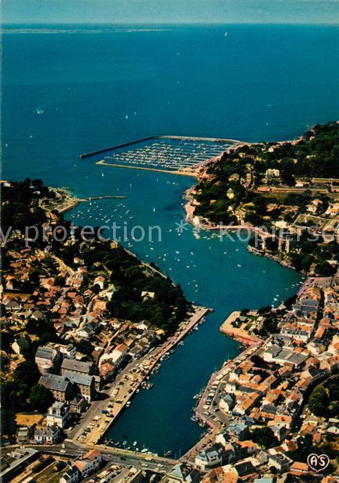 Pornic Vue Generale du port vue aérienne