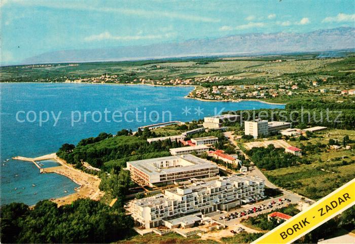 Borik Zadar Hotel Strand Kueste Fliegeraufnahme