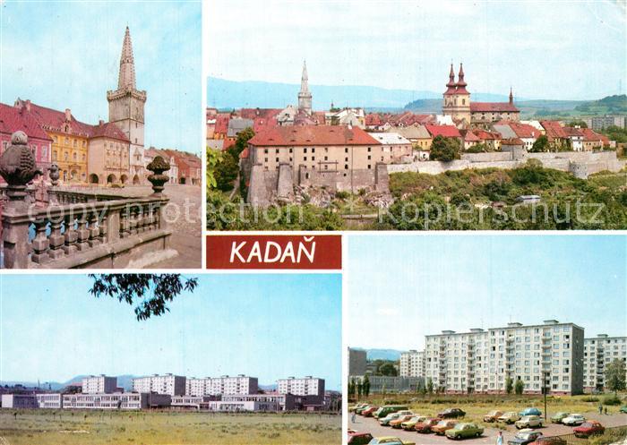 Kadan Rathaus Altstadt Kirche Siedlung Hochhaeuser
