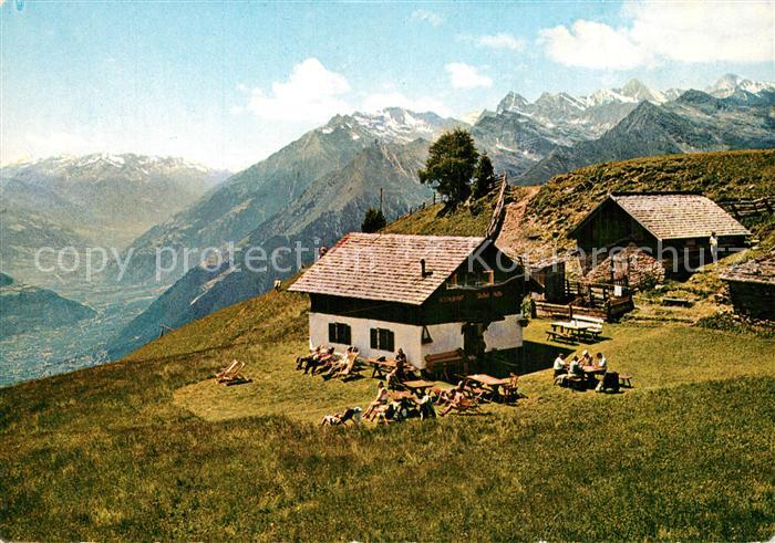 Tall Schenna Stafellhuette am Hirzer Alpenpanorama