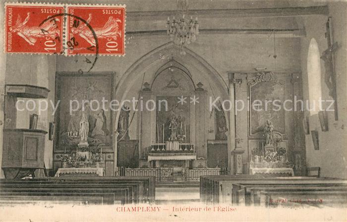 Champlemy Interieur de l'Eglise