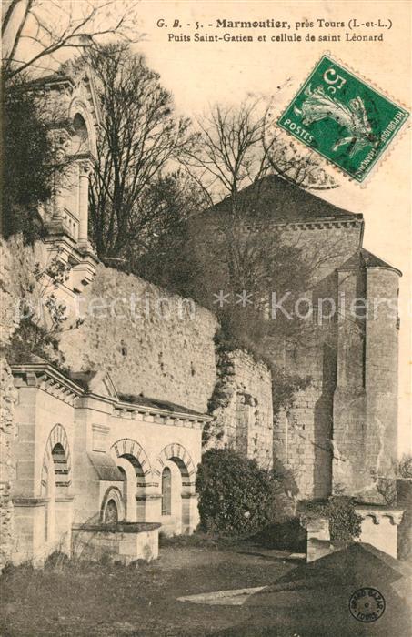 Marmoutier Indre-et-Loire Puits Saint Gatien et cellule de Saint