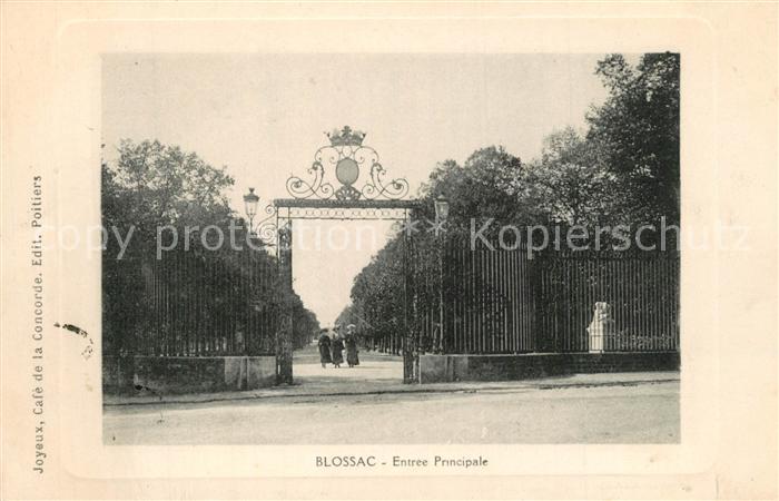 Poitiers 86 Parc de Blossac Entree Principale