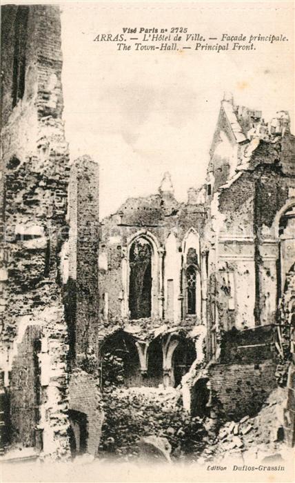 Arras Pas-de-Calais Hotel de Ville Facade principale