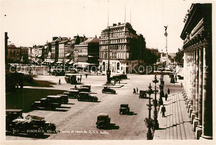 Bordeaux Allees de Tournay et cours du XXX Juill