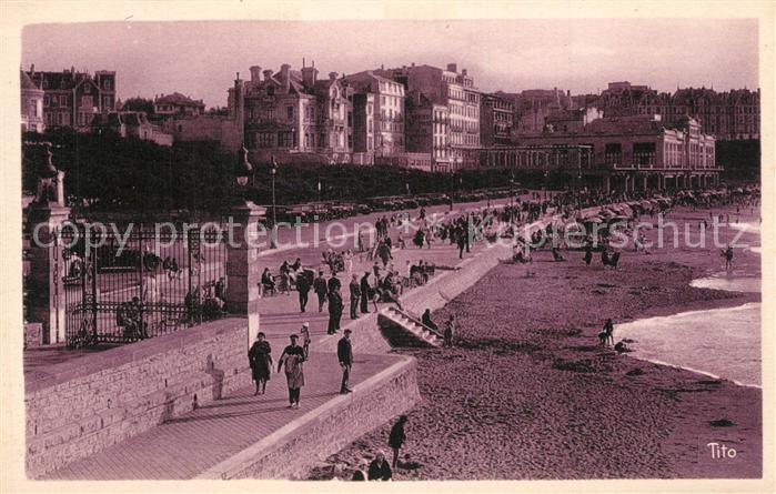 Biarritz Pyrenees Atlantiques Ensemble de la Grande Plage
