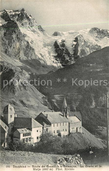Dauphine Route de Grenoble a Briancon La Grave et la Meije
