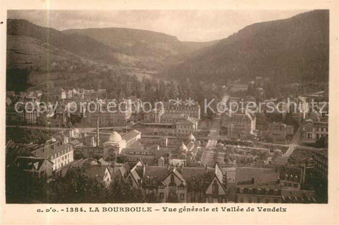 La Bourboule Vue generale et Vallee de Vendeix