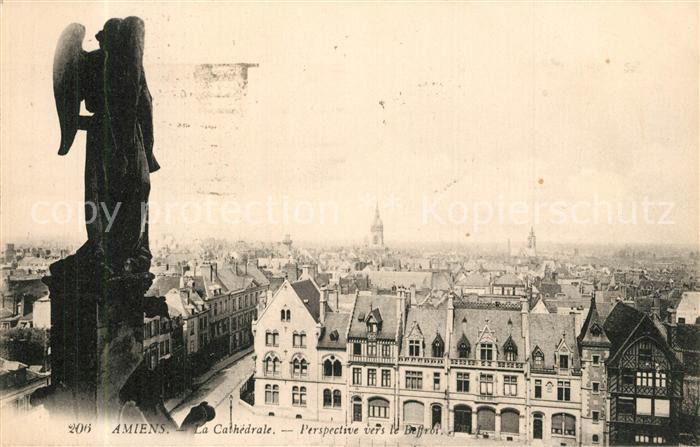 Amiens La Cathedrale Perspective vers le Beffroi