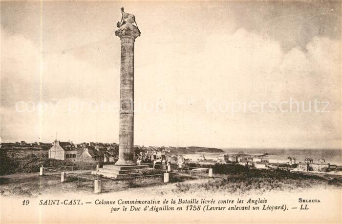 Saint-Cast-le-Guildo Colonne Commemorative de la Bataille livree contre les Angl
