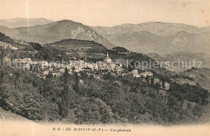 Saint-Savin Hautes-Pyrenees Vue generale