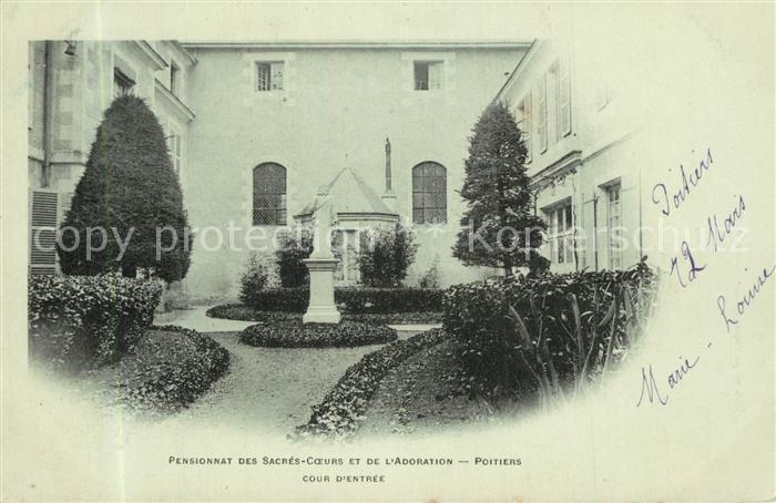 Poitiers 86 Pensionnat des Sacres Coeurs et de l'Ad