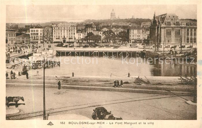 Boulogne-sur-Mer Le Pont Marguet et la ville