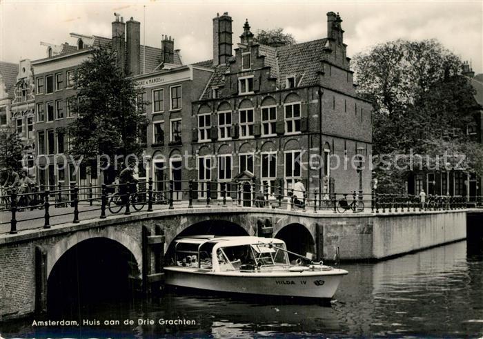 Amsterdam Niederlande Huis aan de Drie Grachten