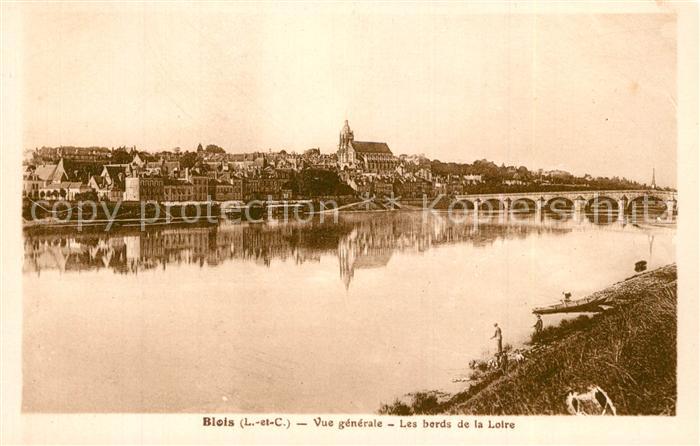 Blois 41 Vue Generale les bords de la Loire