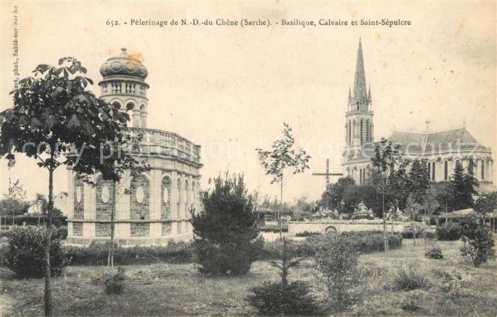 Vion Sarthe Pèlerinage de Notre Dame du Chêne Basilique Calvaire et Saint Sépulc