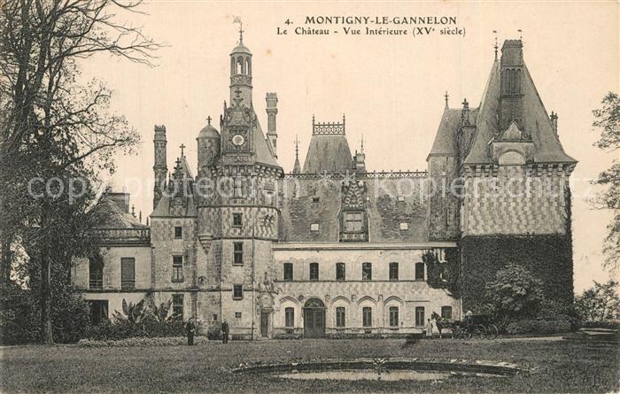Montigny-le-Gannelon Chateau vue intérieure XVe siècle