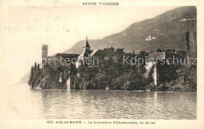 Aix-les-Bains Monastère d Hautecombe vu du Lac du Bourget