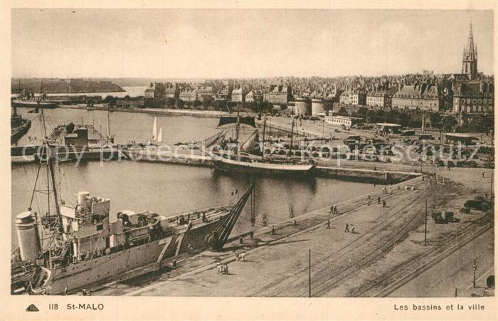 Saint-Malo 35 Les bassins et la ville Port Bateaux