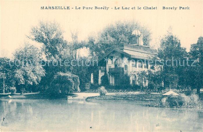 Marseille Bouches-du-Rhone Parc Borély Lac et Chalet