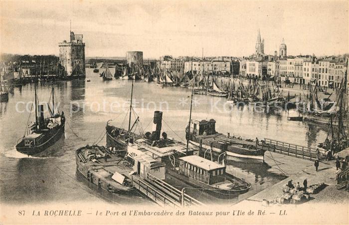 La Rochelle Charente-Maritime Port et l'Embarcadère des Bateaux pour l'Ile de Ré