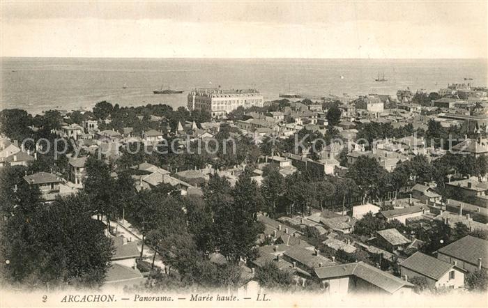 Arcachon Gironde Panorama a marée haute