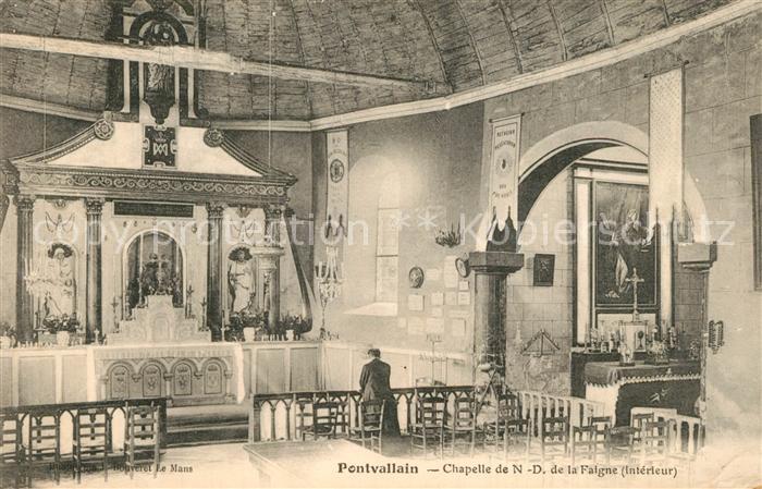 Pontvallain Chapelle de Notre Dame de la Faigne intérieur