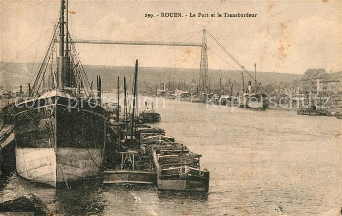 Rouen Le Port et le Transbordeur Bateaux