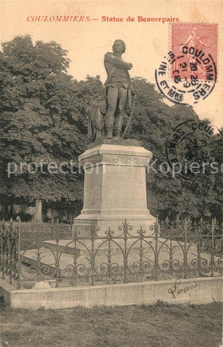 Coulommiers Statue de Beaurepaire Monument