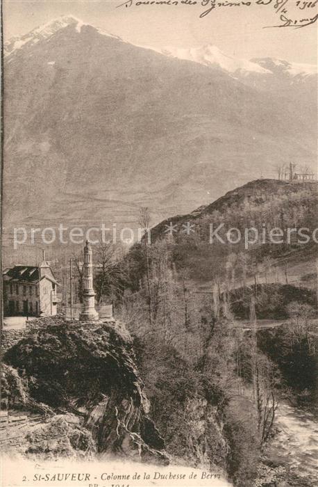 Saint Sauveur Hautes Pyrenees Colonne de la Duchesse de Berry