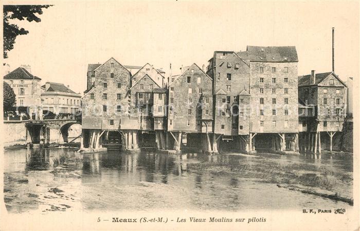 Meaux Seine et Marne Les vieux moulins sur pilotis