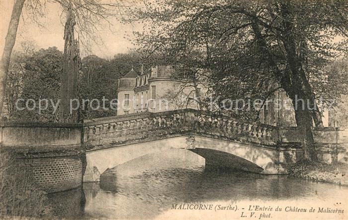 Malicorne-sur-Sarthe Entrée du Chateau de Malicorne