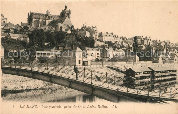 Le Mans Sarthe Vue Generale prise du Quai Ledru Rollin