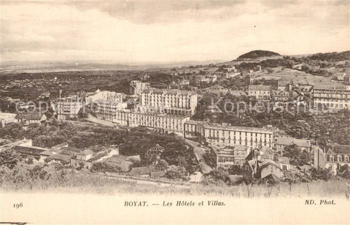 Royat Puy de Dome Les Hôtels et Villas