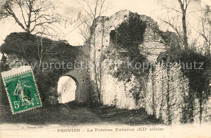 Provins La Poterne Faneron XIIe siècle