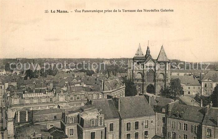 Le Mans Sarthe Vue panoramique prise de la Terrasse de